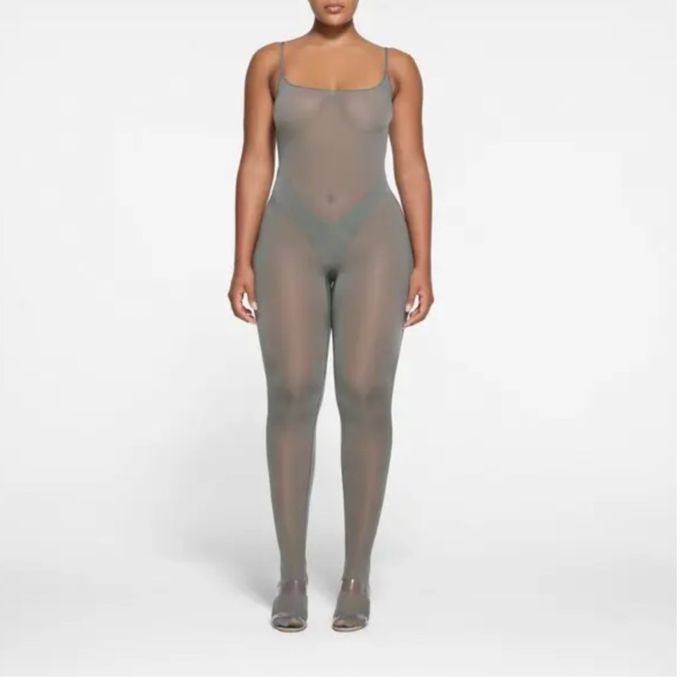 SKIMS Milky Sheer Footed Catsuit